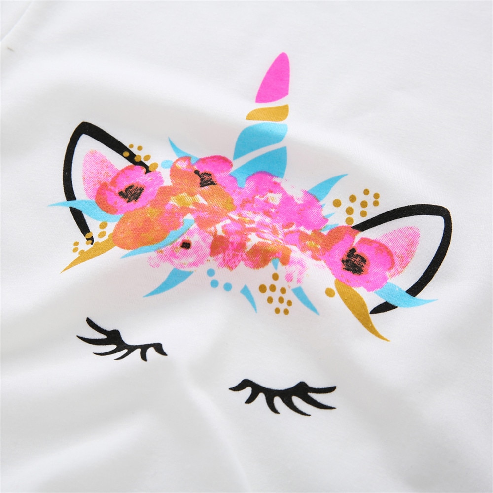 Unicorn Shirt Kids Casual Top